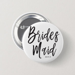 Badge Rond 5 Cm Mariage fait sur commande de style noir de