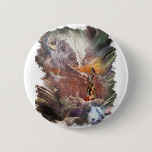 Badge Rond 5 Cm Mariage indien américain Night Vignette