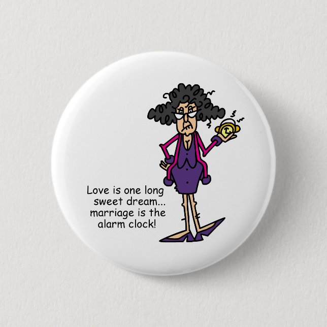 Badge Rond 5 Cm Mariage Rude Éveil (Devant)