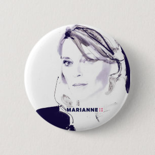 Badge Rond 5 Cm Marianne 2020