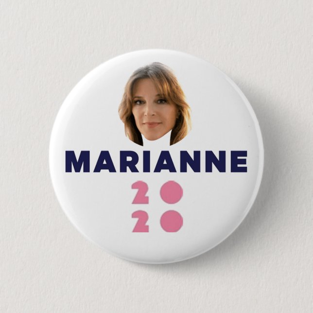 Badge Rond 5 Cm Marianne Williamson 2020 (Devant)