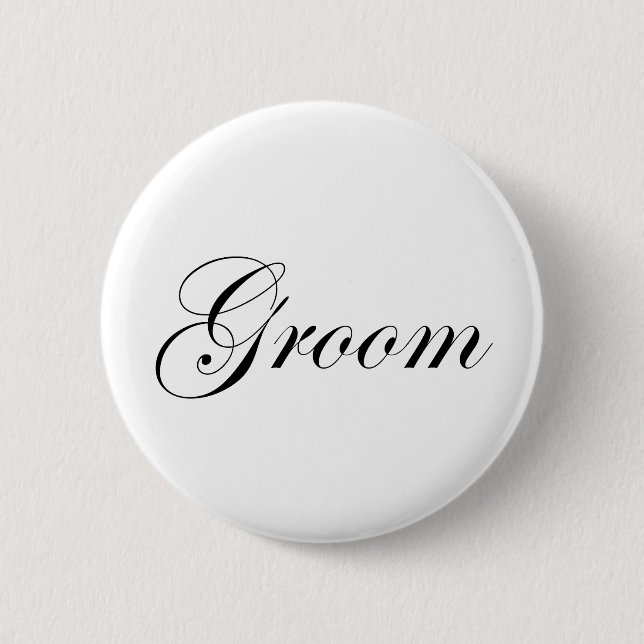 Badge Rond 5 Cm Marié (Devant)
