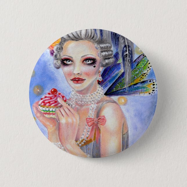 Badge Rond 5 Cm Marie Antoinette (Devant)