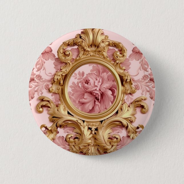 Badge Rond 5 Cm Marie-Antoinette style (Devant)