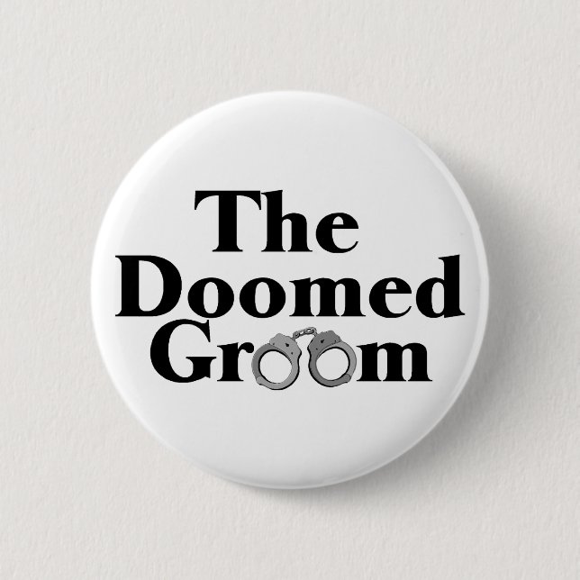 Badge Rond 5 Cm Marié condamné (Devant)