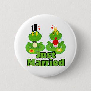 Badge Rond 5 Cm marié marié marié et marié grenouille