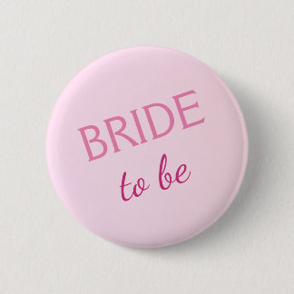 Badge Rond 5 Cm Mariée à être Bouton Pastel rose