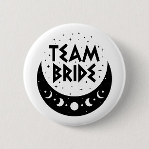 Badge Rond 5 Cm Mariée d'équipe gothique Coven mariage enterrement