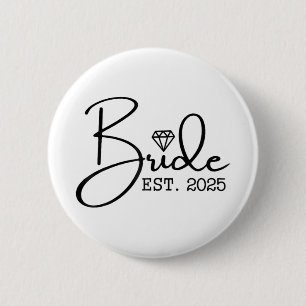 Badge Rond 5 Cm Mariée Env. 2025 Mariée Mariage Partie de Mariage