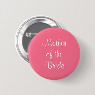 Badge Rond 5 Cm Mariée Mère Rose Mariage 4Julia