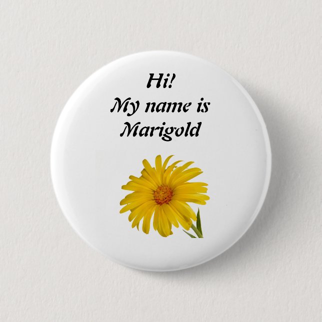 Badge Rond 5 Cm Marigold (Devant)