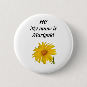 Badge Rond 5 Cm Marigold