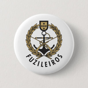 Badge Rond 5 Cm Marines portugaises "Fuzileiros " de marine
