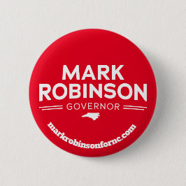 Badge Rond 5 Cm Mark Robinson pour Gouverneur 2024