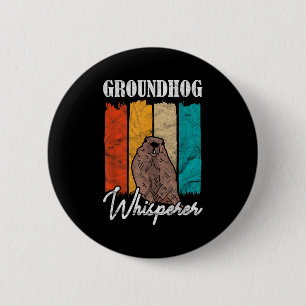 Badge Rond 5 Cm Marmotte Chuchoteur de Marmotte