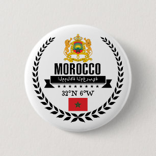 Badge Rond 5 Cm Maroc
