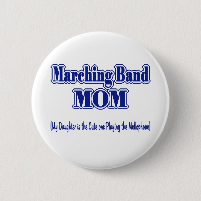Badge Rond 5 Cm Marquage de la bande maman / Mellophone (Devant)