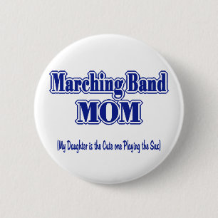 Badge Rond 5 Cm Marquage de la bande maman/ Sax