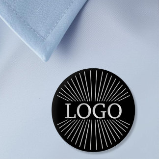 Badge Rond 5 Cm marque de la société LOGO Black