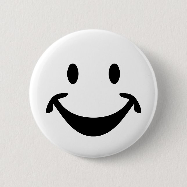 Badge Rond 5 Cm Marrant visage + ton dos. & idées (Devant)