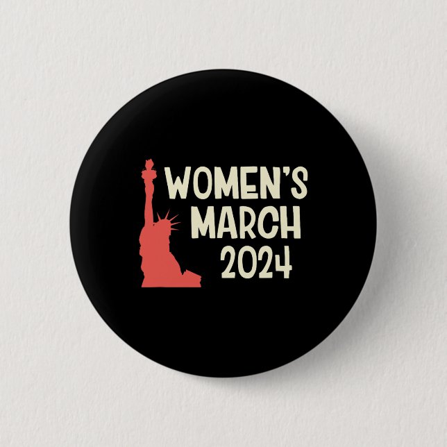 Badge Rond 5 Cm Mars 2024 des femmes (Devant)