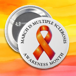 Badge Rond 5 Cm Mars est le mois de sensibilisation à la sclérose