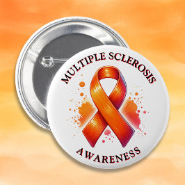 Badge Rond 5 Cm Mars est Sclérose en plaques Mois de sensibilisati