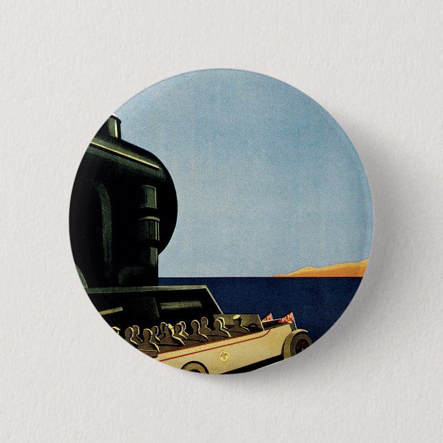 Badge Rond 5 Cm Marseille ~ Côte d'Azur (Devant)