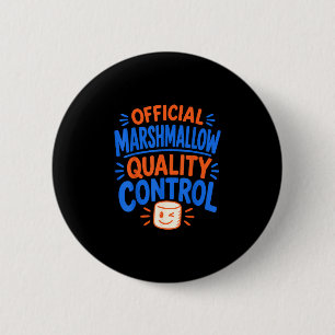 Badge Rond 5 Cm Marshmallow drôle