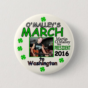 Badge Rond 5 Cm Martin O'Malley pour le président 2016