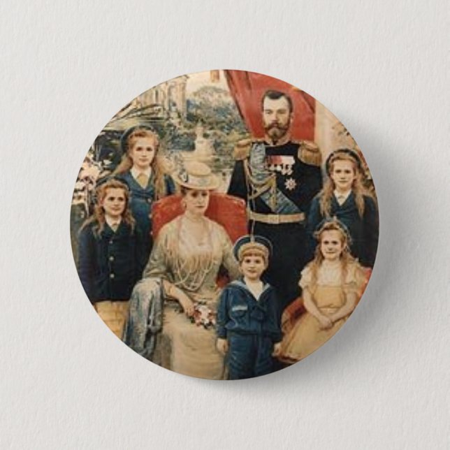 Badge Rond 5 Cm Martyres royaux saints (Devant)