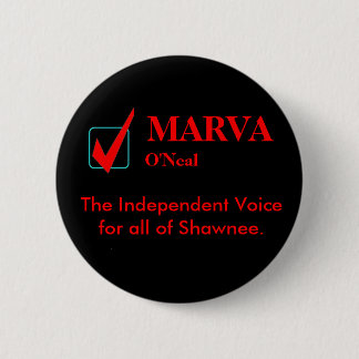 Badge Rond 5 Cm MARVA O'Neal, la voix indépendante…