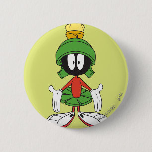 Badge Rond 5 Cm MARVIN LE MARTIAN™ Confus