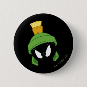 Badge Rond 5 Cm MARVIN MARTIAN™ Face en colère