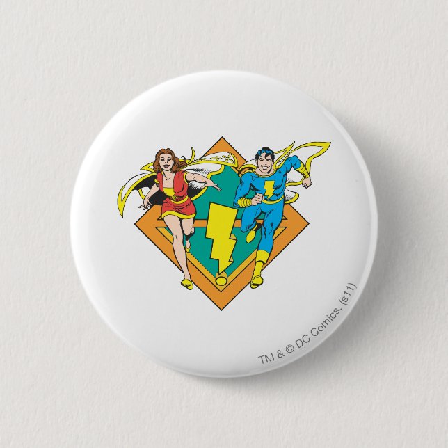 Badge Rond 5 Cm Mary et Junior Run (Devant)