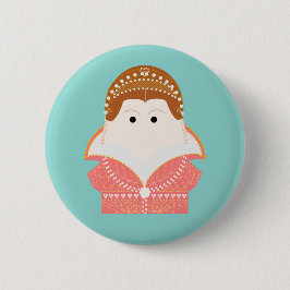 Badge Rond 5 Cm Mary Queen of Scots, reine Stuart