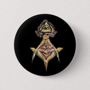 Badge Rond 5 Cm Masonic EyeSs