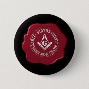 Badge Rond 5 Cm Masonic sceau de cire