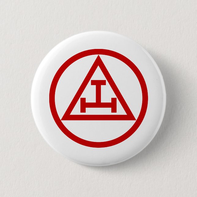 BADGE ROND 5 CM MASONS ARCHIERS ROYAUX CIRCULAIRES (Devant)