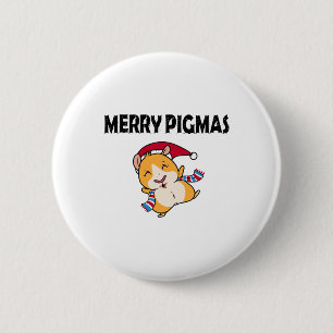 Badge Rond 5 Cm Masque de visage Joyeux Pigmas Cochon d'Inde drôle