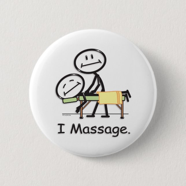 Badge Rond 5 Cm Massage (Devant)