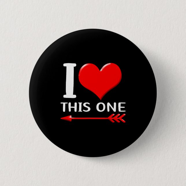 Badge Rond 5 Cm Matching His And Hers Couples Funny Set Valentine  (Devant)