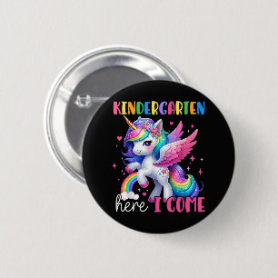 Badge Rond 5 Cm Maternelle j'arrive licorne rentrée scolaire