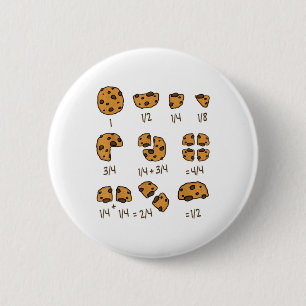 Badge Rond 5 Cm Math Enseignant Chocolat Crisp Cookie I Chocolat C