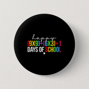 Badge Rond 5 Cm Math Formula 100 Jours D'École Drôle Enseignant Ma