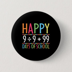 Badge Rond 5 Cm Math Formula 100 Jours D'École Drôle Enseignant Ma