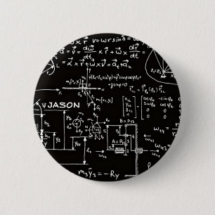 Badge Rond 5 Cm Mathématiques Geeky de maths personnalisées