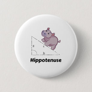 Badge Rond 5 Cm Maths drôles de Hippotenuse