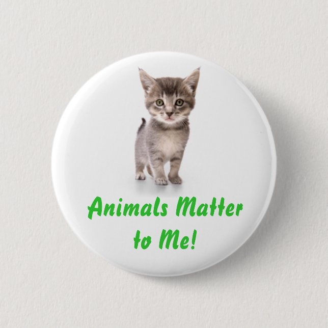 Badge Rond 5 Cm Matière d'animaux à moi ! Bouton (Devant)