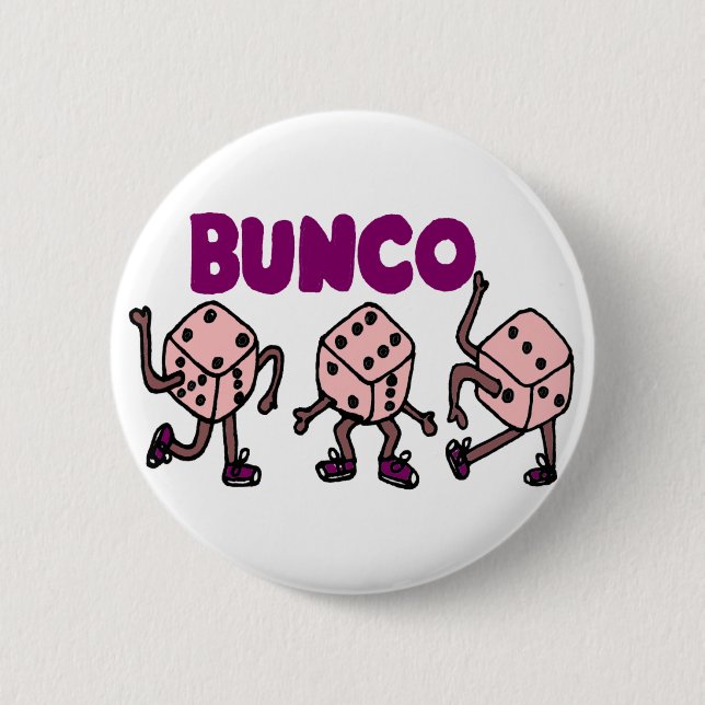 Badge Rond 5 Cm Matrices de danse drôles de Bunco (Devant)